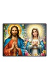 Jesus Christ - Our Lady Of Perpetual Help Laminated Photo - 11x13 Inches, Divine Blessings For Home & Office And Temple Decoration (F16268)