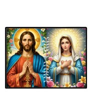 Jesus Christ - Our Lady Of Perpetual Help Laminated Photo - 11x13 Inches, Divine Blessings For Home & Office And Temple Decoration (F16268)