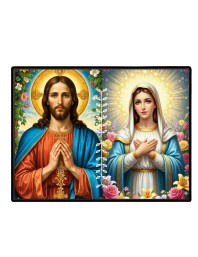 Jesus Christ - Our Lady Of Perpetual Help Laminated Photo - 9x11 Inches, Divine Blessings For Home & Office And Temple Decoration (F16268)