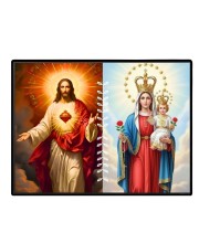 Jesus Christ - Our Lady Of Perpetual Help Laminated Photo - 11x13 Inches, Divine Blessings For Home & Office And Temple Decoration (F16261)