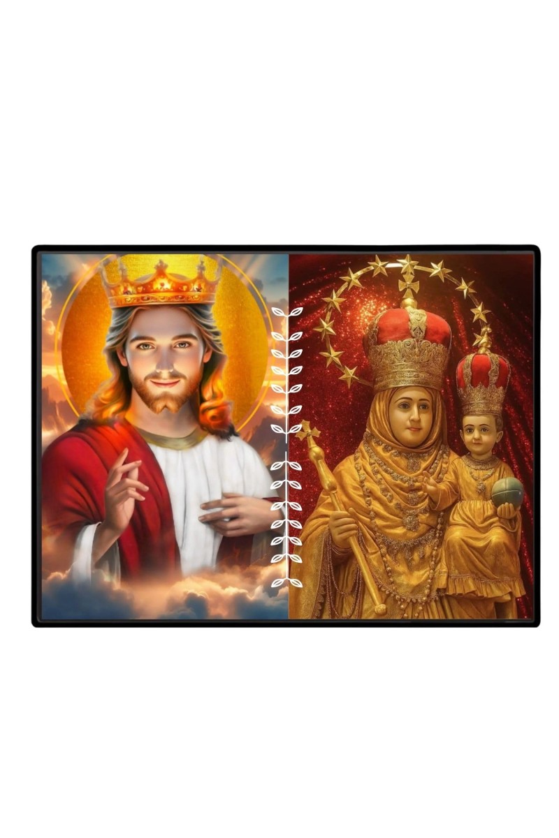 Jesus Lady Of Velankanni Laminated Photo - 5x7 Inches, Divine Blessings For Home & Office And Temple Decoration (F16200)