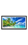 Nature Landscape Floating Frame Scenery Digital Print - (I5706) - 12x24 inch Modern Nature Wall Art for Living Room, Bedroom, Office, Hotels, Drawing Room