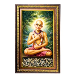 Sri Chaitanya Mahaprabhu Digital Golden Balck Color Photo Frame | Hindu Religious Wall Decor | 12x18 Inches - Inspirational Wall Art For Office, Home Decor - Ideal Spiritual Gift (F16777) Sri Chaitanya Mahaprabhu Digital Golden Balck Color Photo Frame | Hindu Religious Wall Decor | 12x18 Inches - Inspirational Wall Art For Office, Home Decor - Ideal Spiritual Gift (F16777)