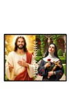 Jesus Christ - St. Therese Of Lisieux Laminated Photo - 11x13 Inches, Divine Blessings For Home & Office And Temple Decoration (F16248)