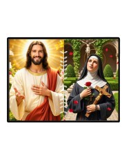 Jesus Christ - St. Therese Of Lisieux Laminated Photo - 11x13 Inches, Divine Blessings For Home & Office And Temple Decoration (F16248)