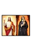 Jesus Christ - Our Lady Of Sorrows Laminated Photo - 11x13 Inches, Divine Blessings For Home & Office And Temple Decoration (F16299)