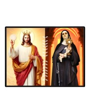 Jesus Christ - Our Lady Of Sorrows Laminated Photo - 11x13 Inches, Divine Blessings For Home & Office And Temple Decoration (F16299)