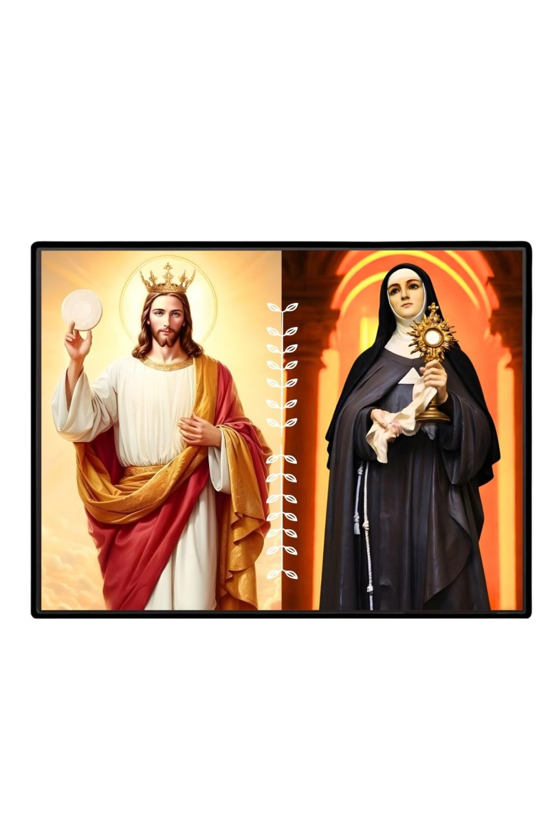 Jesus Christ - Our Lady Of Sorrows Laminated Photo - 11x13 Inches, Divine Blessings For Home & Office And Temple Decoration (F16299)