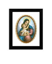Mother Mary and Baby Jesus Colored Photograph |Divine Wall Art |Devotional wall art
