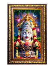Lord Shiva Digital Golden Balck Color Photo Frame | Hindu Religious Wall Decor | 18x24 Inches - Inspirational Wall Art For Office, Home Decor - Ideal Spiritual Gift (F16845)