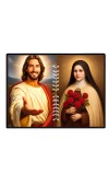 Jesus Christ - St. Therese Of Lisieux Laminated Photo - 5x7 Inches, Divine Blessings For Home & Office And Temple Decoration (F16247)