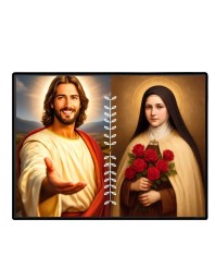 Jesus Christ - St. Therese Of Lisieux Laminated Photo - 9x11 Inches, Divine Blessings For Home & Office And Temple Decoration (F16247)