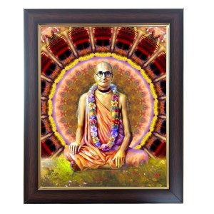 Hitech Sales Srila Bhaktisiddhanta Saraswati Goswami Photo Frame for Pooja Room, Temple Decor, Home Decoration and Gift