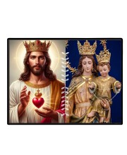Jesus Lady Of Velankanni Laminated Photo - 11x13 Inches, Divine Blessings For Home & Office And Temple Decoration (F16197)