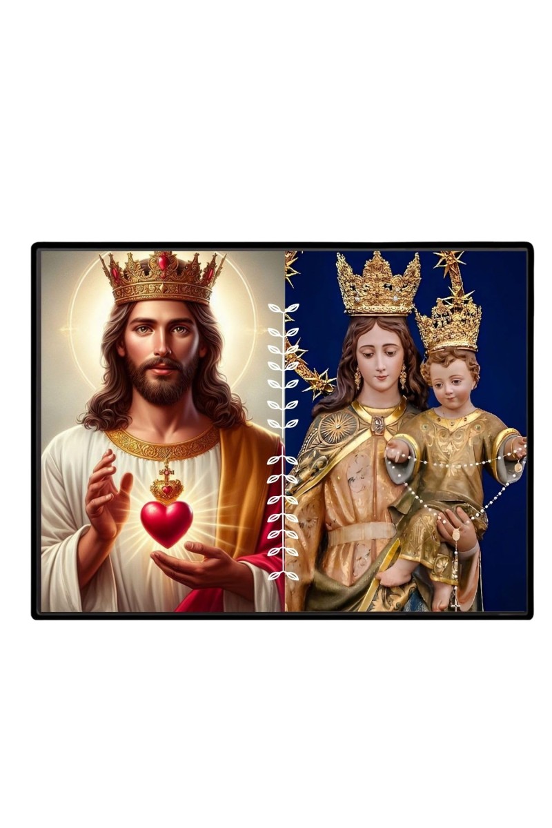 Jesus Lady Of Velankanni Laminated Photo - 11x13 Inches, Divine Blessings For Home & Office And Temple Decoration (F16197)