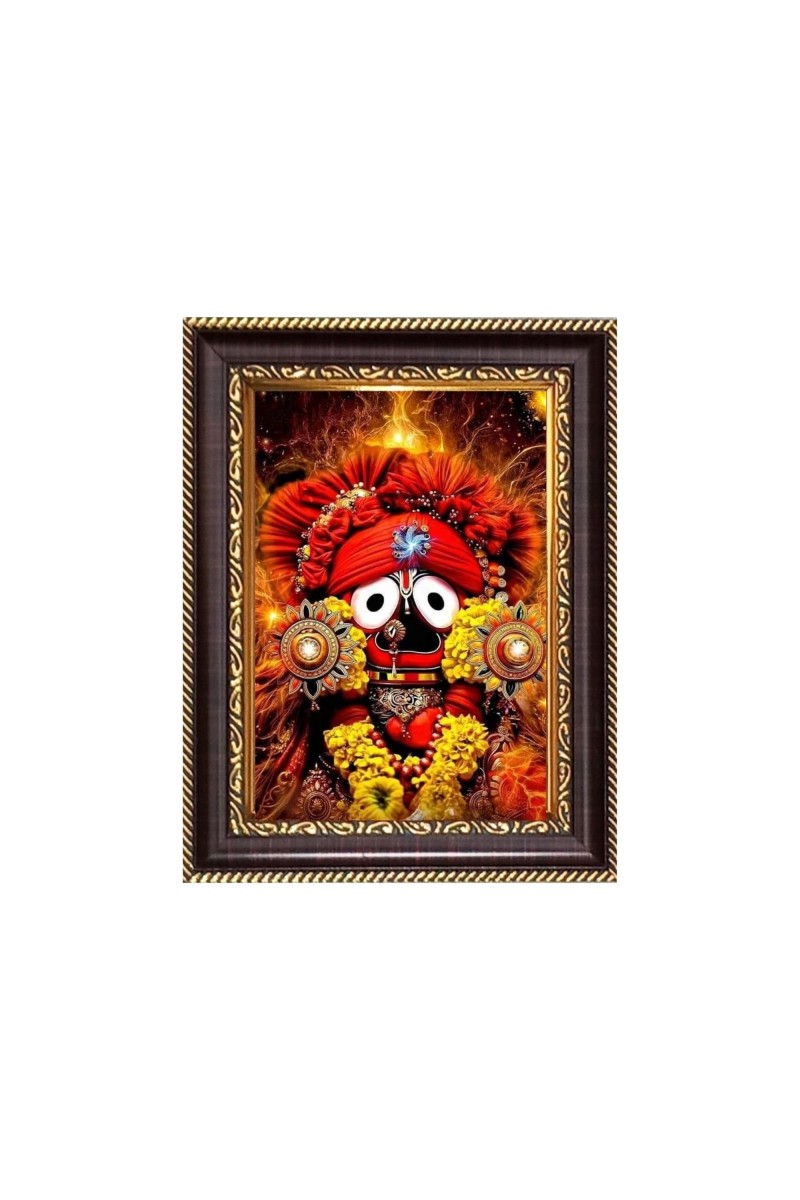 Jay Jagannath Swami Digital Print Photo 10.7x12.7 inches - Vibrant Religious Wall Art for Home or Office Decor.