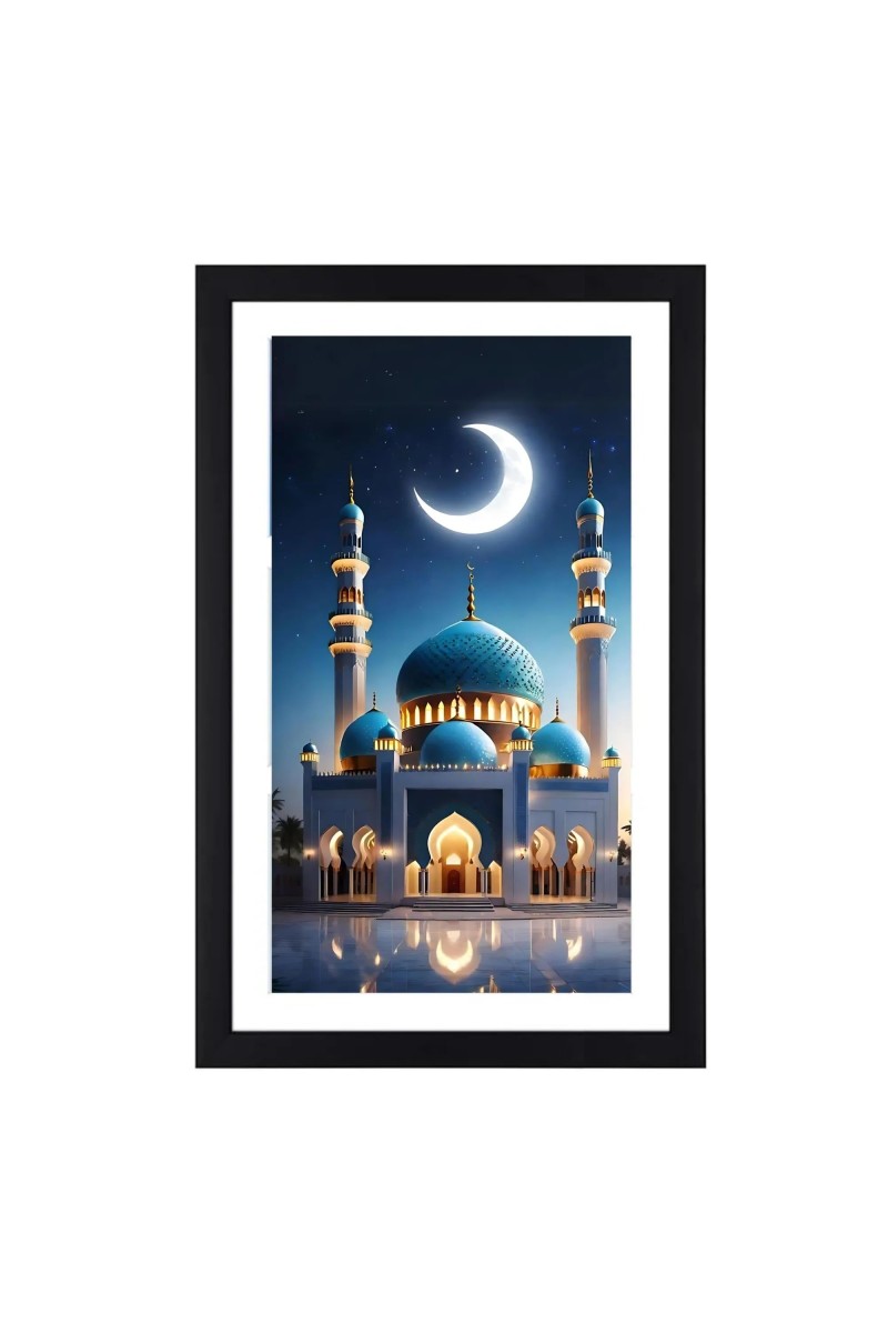Masjid colored Photo | Mosque Wall Art | Ideal for Home or Office Decoration