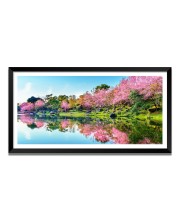 Nature Landscape Floating Frame Scenery Digital Print - (I5538) - 12x24 inch Modern Nature Wall Art for Living Room, Bedroom, Office, Hotels, Drawing Room