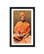 Swami Vivekananda Sitting Colored Photograph |Inspirational Wall Art | Ideal for Home or OfficeDecoration