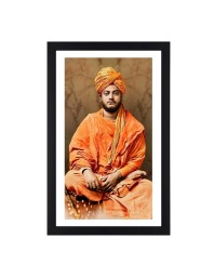 Swami Vivekananda Sitting Colored Photograph |Inspirational Wall Art | Ideal for Home or OfficeDecoration