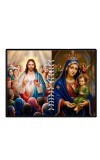 Jesus Lady Of Velankanni Laminated Photo - 5x7 Inches, Divine Blessings For Home & Office And Temple Decoration (F16210)