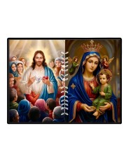 Jesus Lady Of Velankanni Laminated Photo - 11x13 Inches, Divine Blessings For Home & Office And Temple Decoration (F16210)