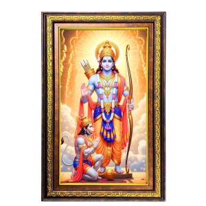 Lord Rama And Hanuman Digital Golden Balck Color Photo Frame | Hindu Religious Wall Decor | 12x18 Inches - Inspirational Wall Art For Office, Home Decor - Ideal Spiritual Gift (F16536) Lord Rama And Hanuman Digital Golden Balck Color Photo Frame | Hindu Religious Wall Decor | 12x18 Inches - Inspirational Wall Art For Office, Home Decor - Ideal Spiritual Gift (F16536)