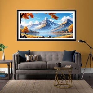Nature Landscape Floating Frame Scenery Digital Print - (I5648) - 12x24 inch Modern Nature Wall Art for Living Room, Bedroom, Office, Hotels, Drawing Room Nature Landscape Floating Frame Scenery Digital Print - (I5648) - 12x24 inch Modern Nature Wall Art for Living Room, Bedroom, Office, Hotels, Drawing Room