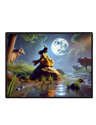 Lord Krishna Laminated Photo - 13x15 Inches, Divine Blessings For Home & Office And Temple Decoration (F16076)