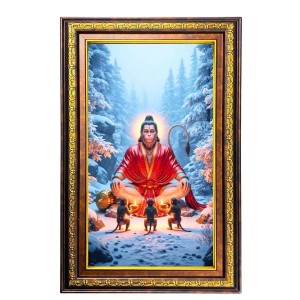 Lord Hanuman Digital Golden Balck Color Photo Frame | Hindu Religious Wall Decor | 16x22 Inches - Inspirational Wall Art For Office, Home Decor - Ideal Spiritual Gift (F16712) Lord Hanuman Digital Golden Balck Color Photo Frame | Hindu Religious Wall Decor | 16x22 Inches - Inspirational Wall Art For Office, Home Decor - Ideal Spiritual Gift (F16712)