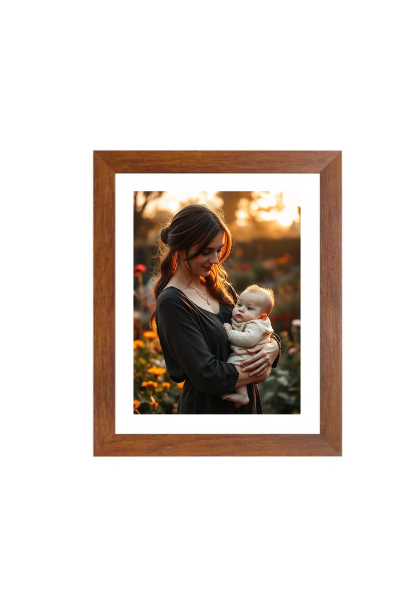 Mother and Child Colored Photograph |Heartwarming Wall Art | Perfect for Home or NurseryDecoration