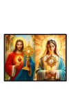 Jesus Christ - Our Lady Of Sorrows Laminated Photo - 11x13 Inches, Divine Blessings For Home & Office And Temple Decoration (F16296)