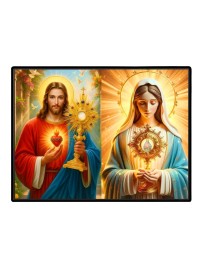 Jesus Christ - Our Lady Of Sorrows Laminated Photo - 11x13 Inches, Divine Blessings For Home & Office And Temple Decoration (F16296)