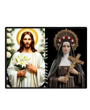 Jesus Christ - St. Therese Of Lisieux Laminated Photo - 11x13 Inches, Divine Blessings For Home & Office And Temple Decoration (F16249)