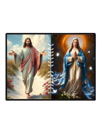 Jesus Mother Virgin Mary Laminated Photo - 11x13 Inches, Divine Blessings For Home & Office And Temple Decoration (F16236)