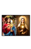 Jesus Christ - Our Lady Of Sorrows Laminated Photo - 5x7 Inches, Divine Blessings For Home & Office And Temple Decoration (F16294)