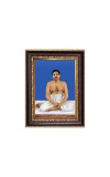 Sri Anukul Chandra Thakur Digital Print Photo 6.7x8.7 inches - Vibrant Religious Wall Art for Home, Office and Temple Decor.