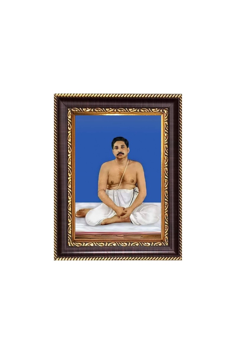 Sri Anukul Chandra Thakur Digital Print Photo 6.7x8.7 inches - Vibrant Religious Wall Art for Home, Office and Temple Decor.