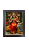 Hitech Sales Vaishno Devi Durga Mata Photo Frame for Pooja Room, Temple Decor, Home Decoration and Gift (Wall and Tabletop, Rectangular, Polystyrene Frame, Printed Photo, 24 x 29 cm, Black)