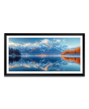 Nature Landscape Floating Frame Scenery Digital Print - (I5865) - 12x24 inch Modern Nature Wall Art for Living Room, Bedroom, Office, Hotels, Drawing Room