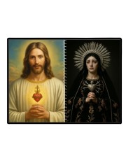 Jesus Christ - Our Lady Of Sorrows Laminated Photo - 11x13 Inches, Divine Blessings For Home & Office And Temple Decoration (F16335)