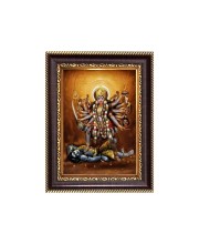 Sri Maa Bhadrakali Digital Print Photo 6.7x8.7 inches - Vibrant Religious Wall Art for Home, Office and Temple Decor.