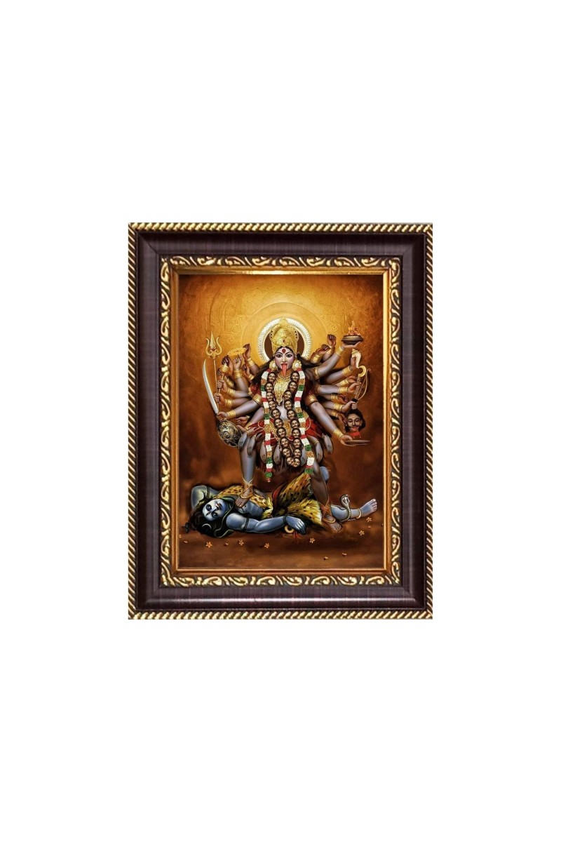 Sri Maa Bhadrakali Digital Print Photo 6.7x8.7 inches - Vibrant Religious Wall Art for Home, Office and Temple Decor.