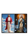 Jesus Christ - Our Lady Of Grace Laminated Photo - 11x13 Inches, Divine Blessings For Home & Office And Temple Decoration (F16391)