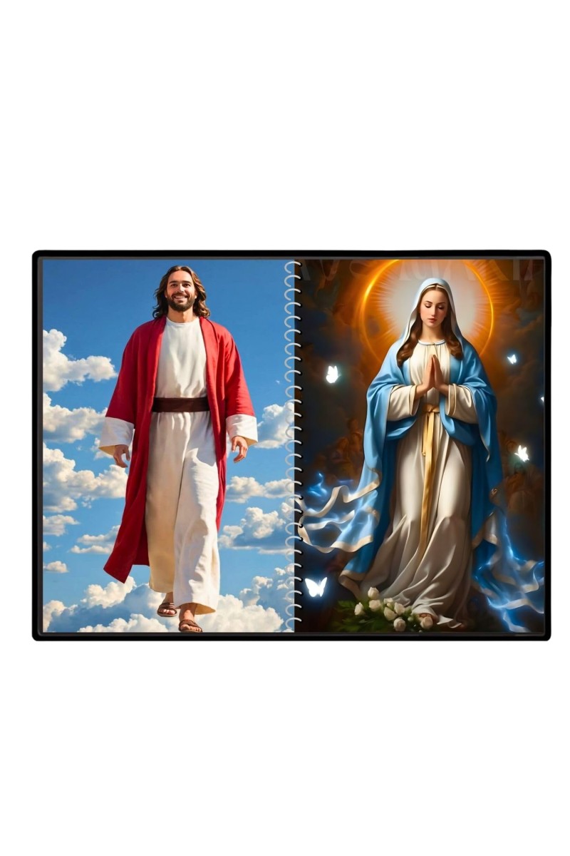 Jesus Christ - Our Lady Of Grace Laminated Photo - 11x13 Inches, Divine Blessings For Home & Office And Temple Decoration (F16391)