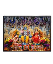 Lord RamSiya Laxman Laminated Photo - 9x11 Inches, Divine Blessings For Home & Office And Temple Decoration (F16113)
