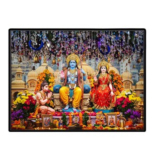Lord RamSiya Laxman Laminated Photo - 7x9 Inches, Divine Blessings For Home & Office And Temple Decoration (F16113) Lord RamSiya Laxman Laminated Photo - 7x9 Inches, Divine Blessings For Home & Office And Temple Decoration (F16113)