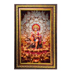 Lord Hanuman Digital Golden Balck Color Photo Frame | Hindu Religious Wall Decor | 14x20 Inches - Inspirational Wall Art For Office, Home Decor - Ideal Spiritual Gift (F16566) Lord Hanuman Digital Golden Balck Color Photo Frame | Hindu Religious Wall Decor | 14x20 Inches - Inspirational Wall Art For Office, Home Decor - Ideal Spiritual Gift (F16566)