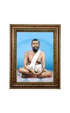 HiTech Sales Sri Sri Ramakrishna Paramahamsadeb Painting for Living Room, Home Decor, Bedroom, Office with PVC Frame & Front Face - Glass (12 x 10 in)