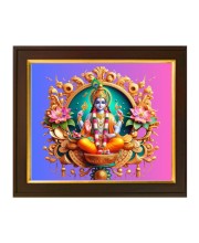 Hitech Sales | Handcrafted Divine Lord Vishnu Photo Frame - Traditional Indian Art with Intricate Details - Perfect for Home Décor, Pooja Room, and Gifts - Size: 10x12 inch.
